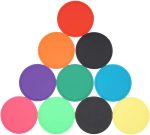 4" Non Slip Coasters Heat Insulation Colorful Unique Slice Silicone Drink Cup Mat,Anti-Slip Cup Coasters Protect Furniture and Table from Water Marks and Scratch Damage.Mixed Color(10pcs)