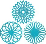 Silicone Trivet Mat - Kitchen Hot Pads for Pots & Dish - Insulated Teapot Trivet - Flexible, Durable, Non-Slip Large Coasters 3 Set Light Blue